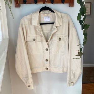 NWT Cream Colored Shirt Jacket